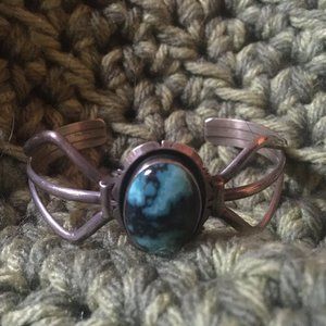 Silver & Turquoise Bangle